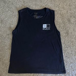 RVCA Red Stitched Muscle Tee